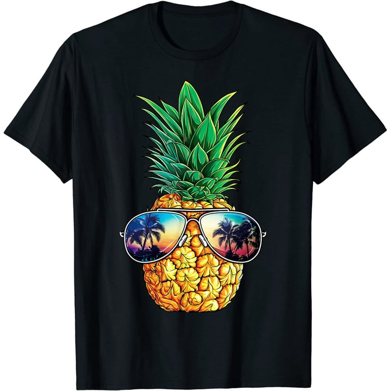 Pineapple Sunglasses T Shirt Aloha Beaches Hawaiian Hawaii Pineapple Sunglasses T Shirt Aloha Beaches Hawaiian Hawaii