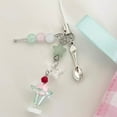 thumbnail image 1 of Fashion Pink Phone Charms Pendant Kawaii Cute Bowknot Bead Sweet Girl Keychain Y2K Peach Handmade Bag Pendant, 1 of 10