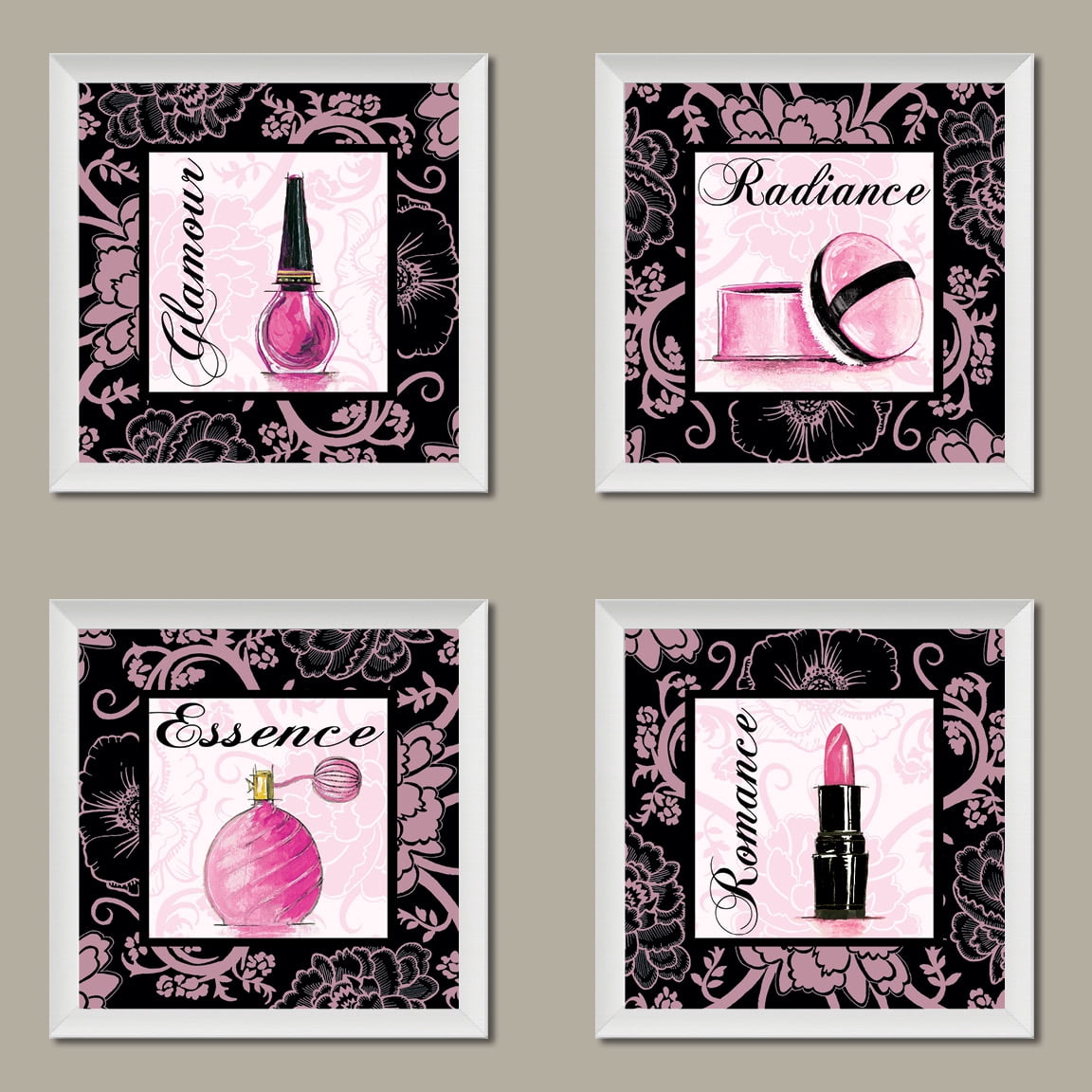 Fashion Pink Romance Makeup Art Print Poster by Gregory Gorham, Four 12 ...