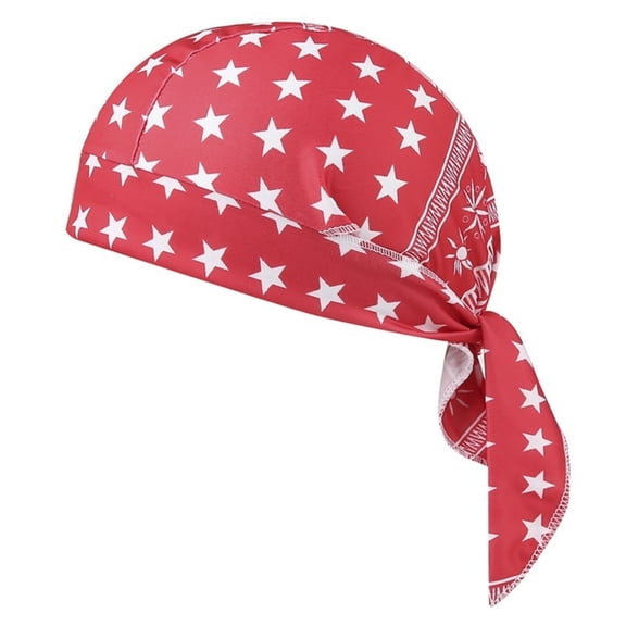 Fashion Pirate Head Wrap Cooling Headscarf Cap, Sweat Wicking Durag, Bandanna Beanie Dew Rag For Biker Use
