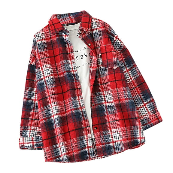 Fashion Plaid Botton Jackets for Womens 2024 Plus Size Long Sleeve Checker Printing Turndown Collar Tops Shirt