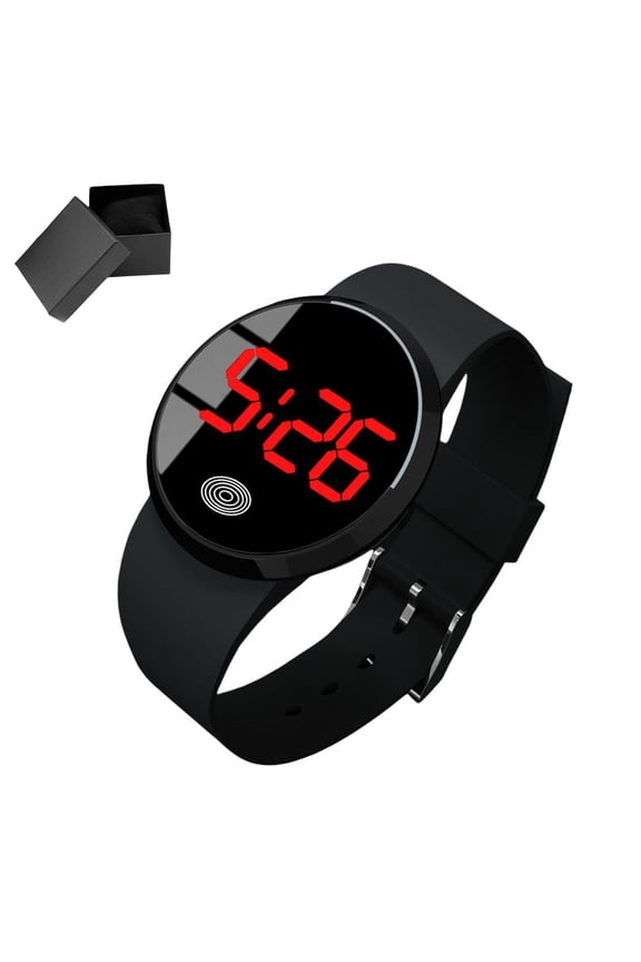 Fashion Plastic Watch Led Electronic Watch Clear Hour Display Long-Term Use Material Simple Design For Business
