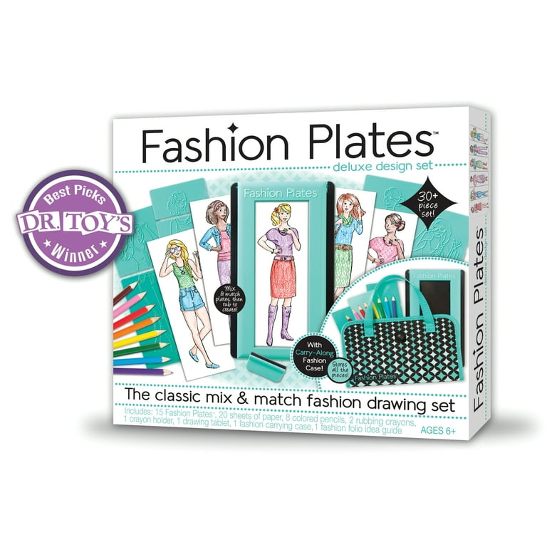 Fashion Plates Deluxe Mix & Match Fashion Drawing Kit 