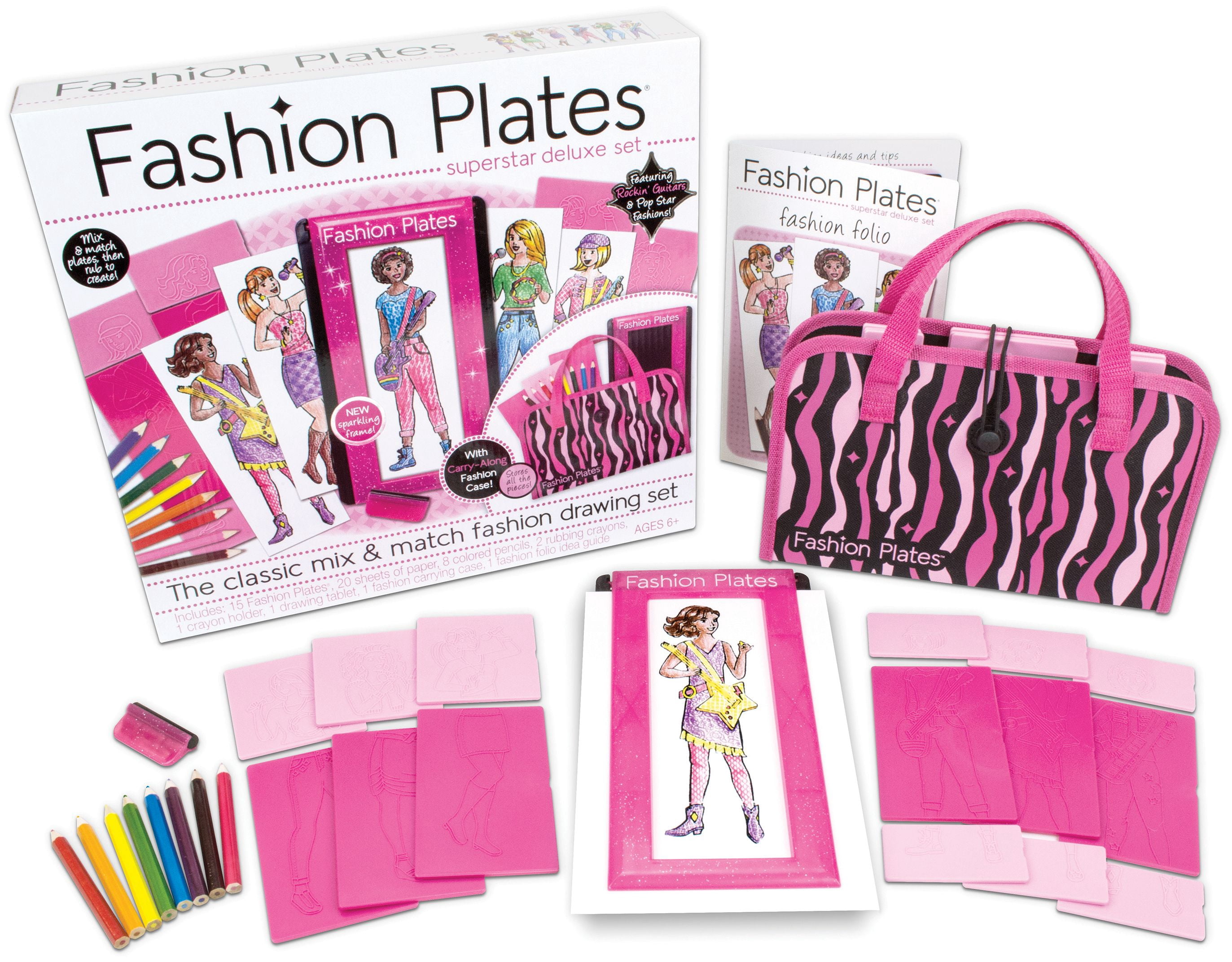 Fashion Plates Superstar Deluxe Kit- - Walmart.com