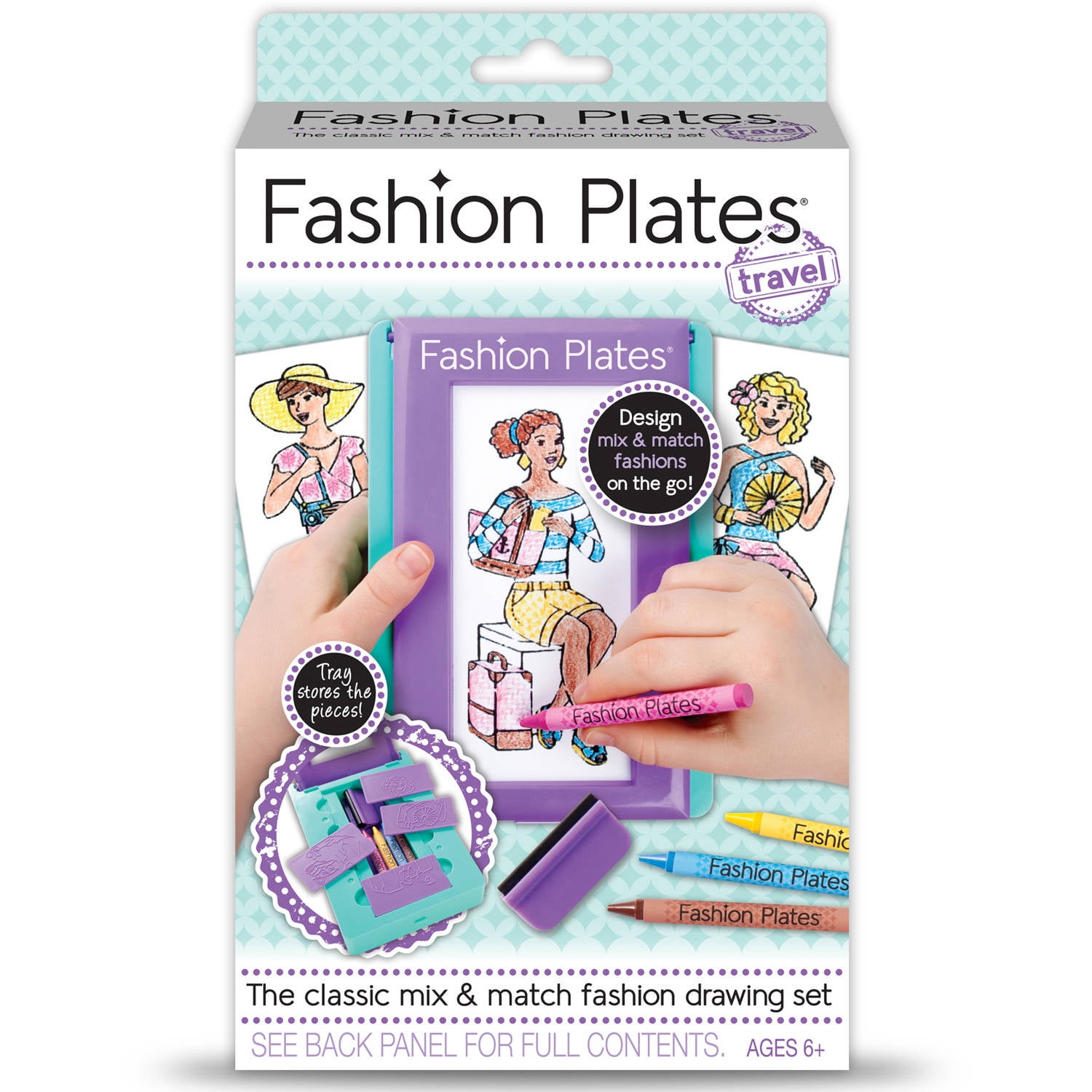 Fashion Plates Sweet Styles — Mix-and-Match Drawing Set and Travel Case —  Make 100s of Fabulous Fashion Designs — Ages 6+ : Home & Kitchen 