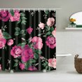thumbnail image 1 of Fashion Plum Blossom Lotus Lavender Rose Shower Curtain Bathroom Cloth ration, 1 of 7
