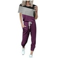 thumbnail image 1 of Fashion Plus Size 2 Picec of Sets for Womens Loose Fitting Short Sleeved Casual Sports Set, 1 of 3