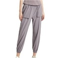 thumbnail image 1 of Fashion Plus Size Gym Yoga Pants for Women Baggy Slimming Sports Pants 200 Casual Comfortable Bloomers Running Fitness Clothes Hanging Sense Bundle Foot Harun, 1 of 9