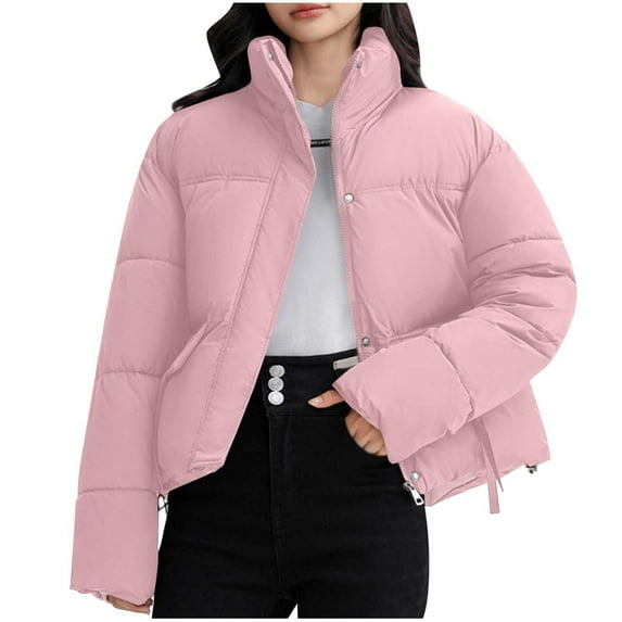 Fashion Plus Size Hooded Coats for Womens Winter Warm Solid Color Fshion Pocket Hodded Keep Warm Coat