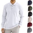 thumbnail image 1 of Fashion Plus Size Long Sleeve Shirts for Mens Shirts Stripe Texture Plain Button Shirts Casual Collared Regular Basic Shirt Clearance Under 5$!, 1 of 8