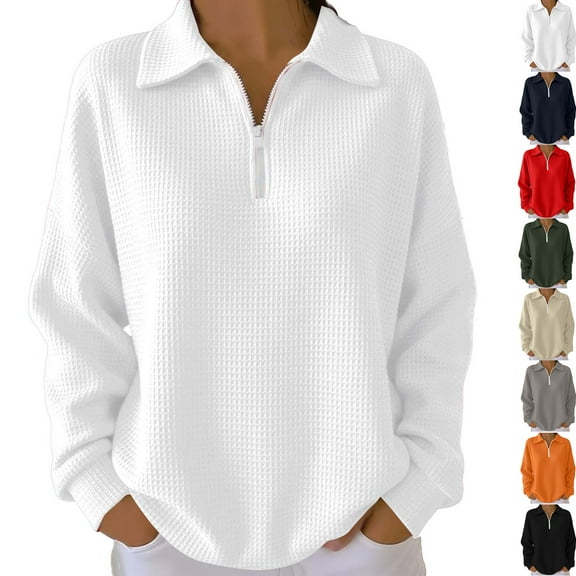 Fashion Plus Size Zip Up Hoodie for Womens Casual Loose Long-sleeved Color Hooded Sweater With Pockets