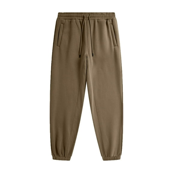 Fashion Plus Size Sweatpants for Mens Baggy Solid Color Casual Ankle Drawstring Pants Full Length Pants 50% off Clearance!