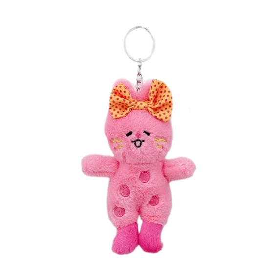 Fashion Plush Boot Charm Keychains Ornament Lovely Women Car Keyring Backpack Handbag Charm Pendant Key Holder