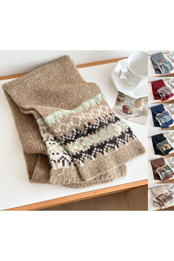 Fashion Plush Knit Winter Scarf for Women Lightweight Warm Neck Wrap for All Occasions
