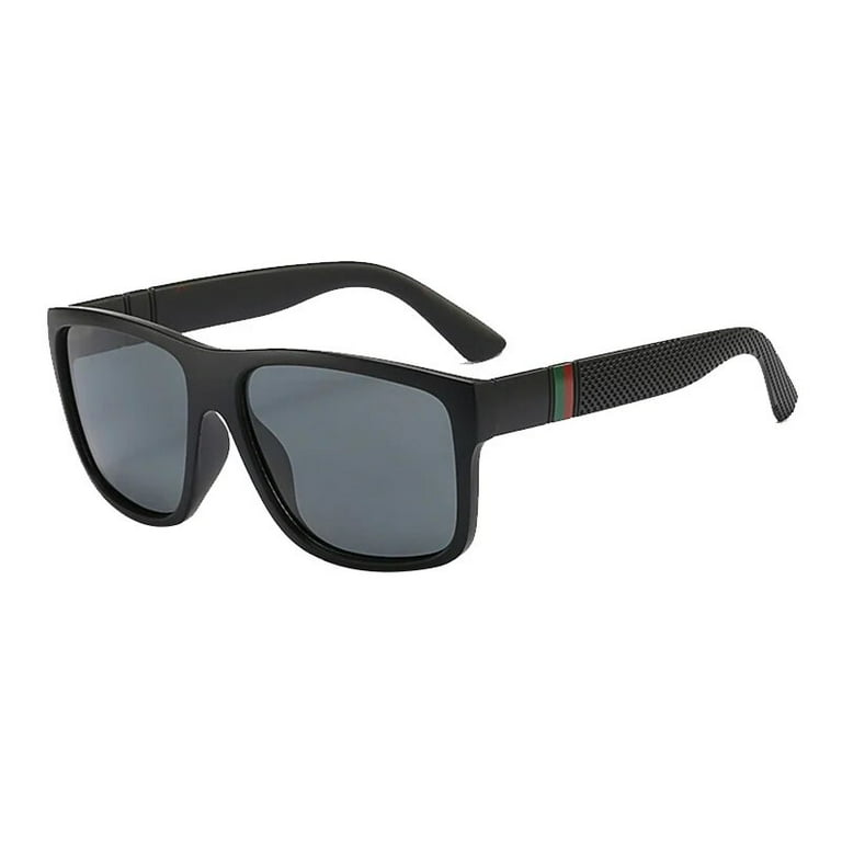 Fashion Polarized Sunglasses Men Square Brand Designer Mens Sunglass For Driving Fishing Glasses lentes de sol de hombres UV400 363Grey1 With Glasses Cord Walmart