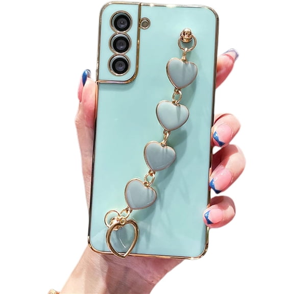 Fashion Popular Soft TPU Phone case with Cute Love Bracelet for Samsung Galaxy Note 20 10 Ultra Pro Light Thin Skin-Friendly Anti-Scratch Back Cover(Blue,Note 10)