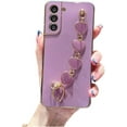 thumbnail image 1 of Fashion Popular Soft TPU Phone case with Cute Love Bracelet for Samsung Galaxy Note 20 10 Ultra Pro Light Thin Skin-Friendly Anti-Scratch Back Cover(Purple,Note 20), 1 of 8
