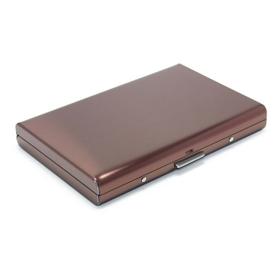 Fashion Portable For Men Women Protector Anti-demagnetization Case Card Holder Box Organizer ROSE GOLD