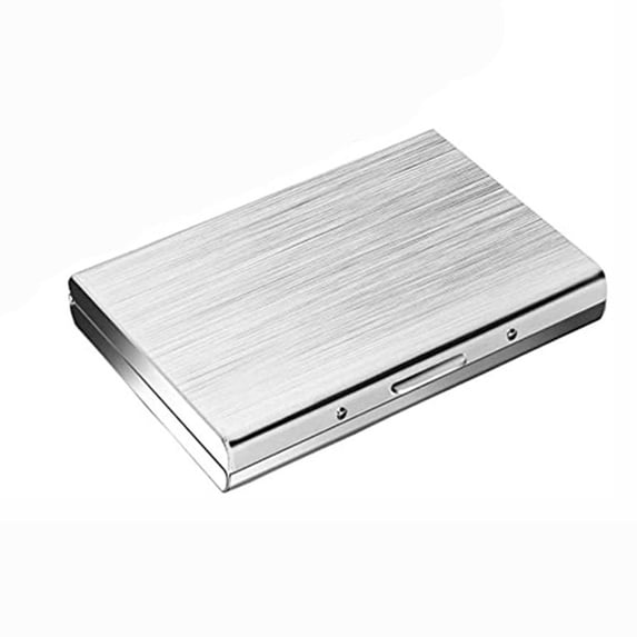 Fashion Portable For Men Women Protector Anti-demagnetization Case Card Holder Box Organizer SILVER