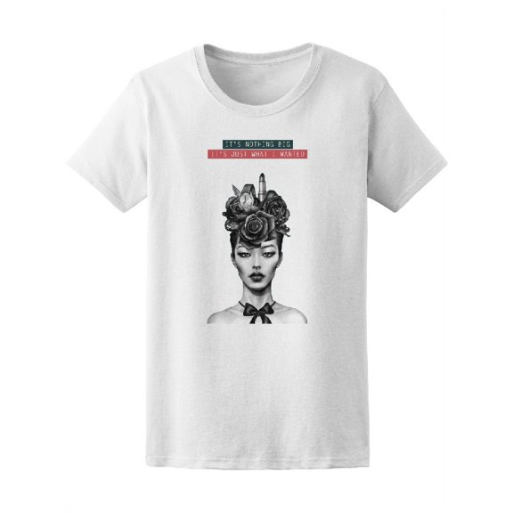 Fashion Pretty Female Face Gifts Tee Women's -Image by Shutterstock