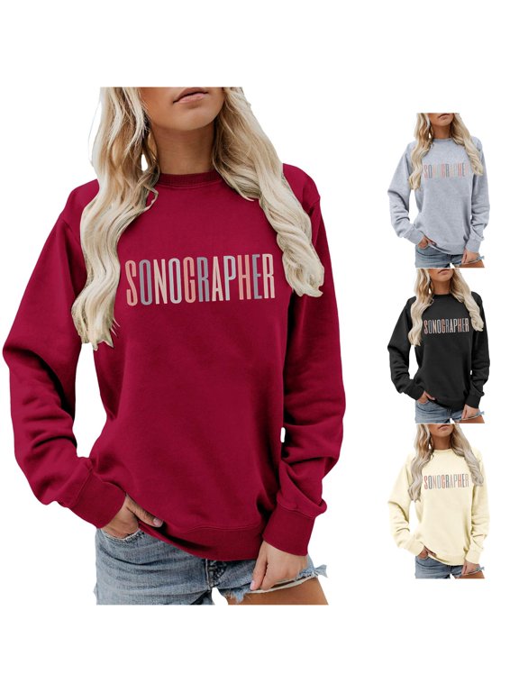 Fashion Print Casual Pullover Sweater Soft Crewneck Long Sleeve for Daily Wear and Comfort Alien Sweatshirt Hoodie M