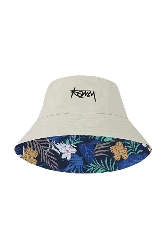 Fashion Print Wide Brim Bucket Hat Women Men Korean Letter Embroidery Outdoor' A6D7