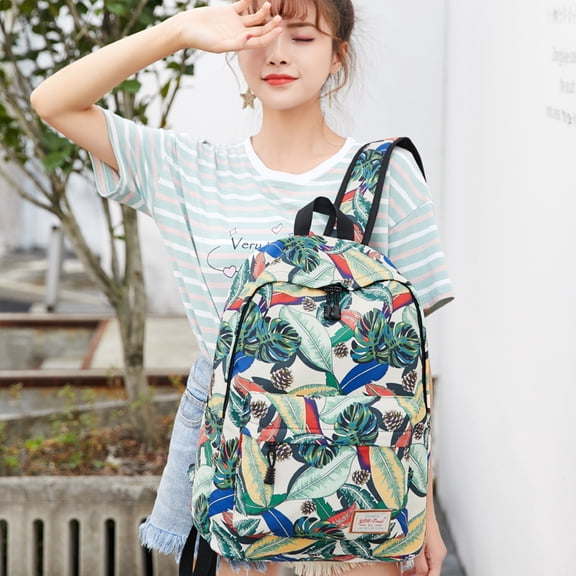 Fashion Printed Backpack Female Student,Mommy head