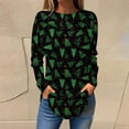 thumbnail image 1 of Fashion Printed Long Sleeve Shirt for Women 2024 Summer Casual Round Neck Pullover Loose Blouse Ethnic Style Retro Printed Shirts Tops Gift for Women Up to 65% off, 1 of 6