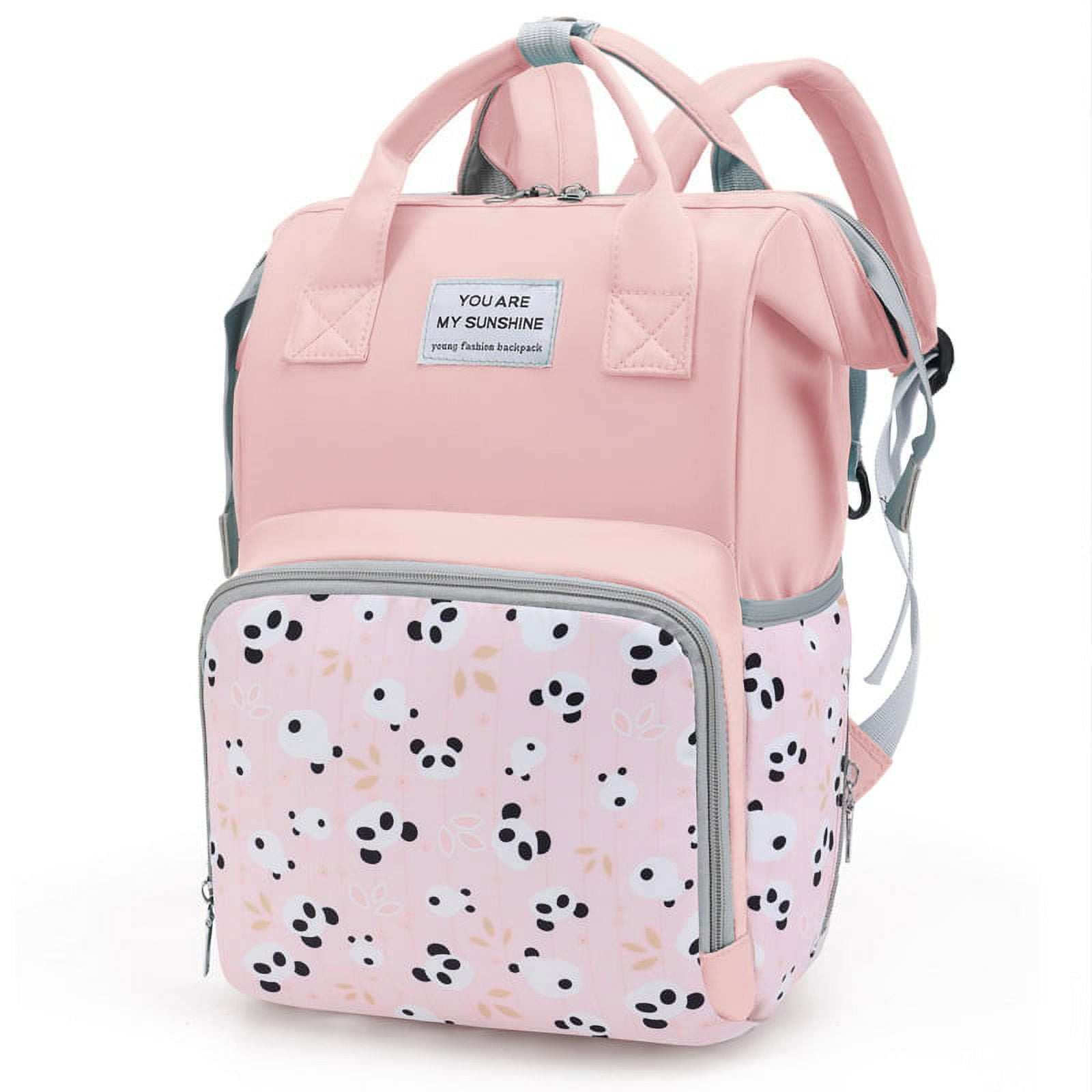 Fashion Printed Mummy Bag Multi-function Large Capacity Anti-sprinkling Maternity Baby Changing Bags Baby Stroller Backpack Travel Backpack Diaper Changing Backpack