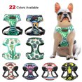 thumbnail image 1 of Fashion Printed Nylon Dog Harness Reflective French Bulldog Pug Harness Dog Vest For Small Medium Dogs Cats Walking Training, 1 of 6