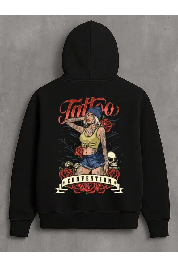 Fashion Printed Pullover,Limited Stock Vintage Tattoo Convention Graphic Hoodie, Adult Humor Hoodie - Heavyweight 180gsm Hoodie - Loose Fit Casual Everyday & Travel Hoodie Perfect Gift For Data Nerd