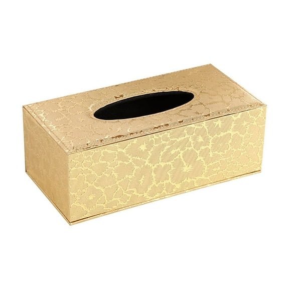 Fashion Pu Leather Tissue Box Holder With Lid,Tissue Box Cover,Tissue Box Cover Rectangle,Rectangular Napkin Facial Tissues Holder Dispenser,Home Office Car Tissue Box Cover Decorative Container,D