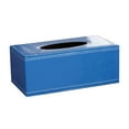 thumbnail image 1 of Fashion Pu Leather Tissue Box Holder With Lid,Tissue Box Cover,Tissue Box Cover Rectangle,Rectangular Napkin Facial Tissues Holder Dispenser,Home Office Car Tissue Box Cover Decorative Container,Blue, 1 of 9