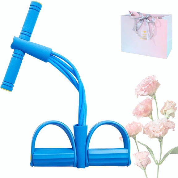 Fashion Puller Exercise, 4/6/8 Tube Pedal Resistance Device Band with Handle, Detachable and Adjustable Ankle Puller Fitness Bands Device, Strength Training Equipment for Women Men