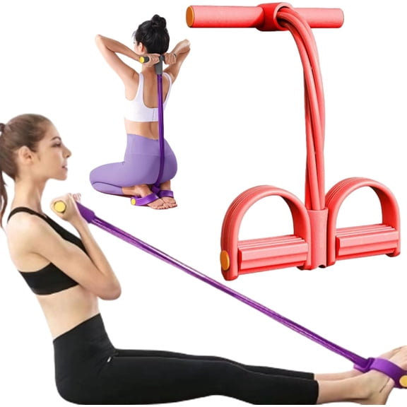 Fashion Puller Exercise, 6 Tube Pedal Resistance Device, Resistance Band for Full Body Workout, Arm Chest Back Muscle Toning, Portable Fitness Equipment for Men Women