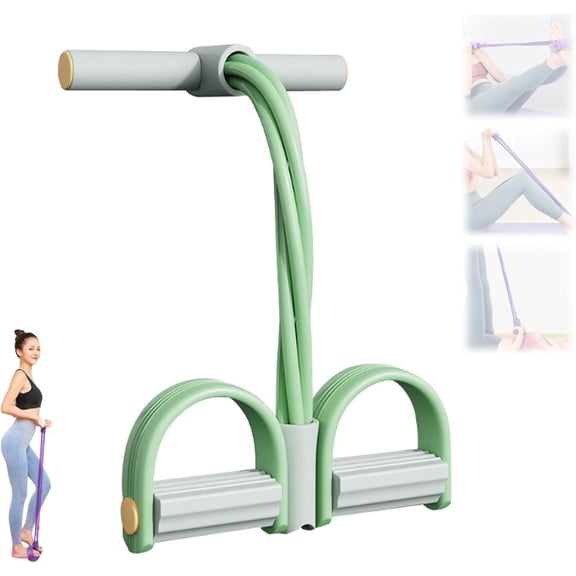 Fashion Puller Exercise, 8 Tube Pedal Resistance Device, 21 Fitness Resistance Bands-4 Tube Pedal Ankle Puller,Detachable and Adjustable Pedal Resistance Device, Unisex