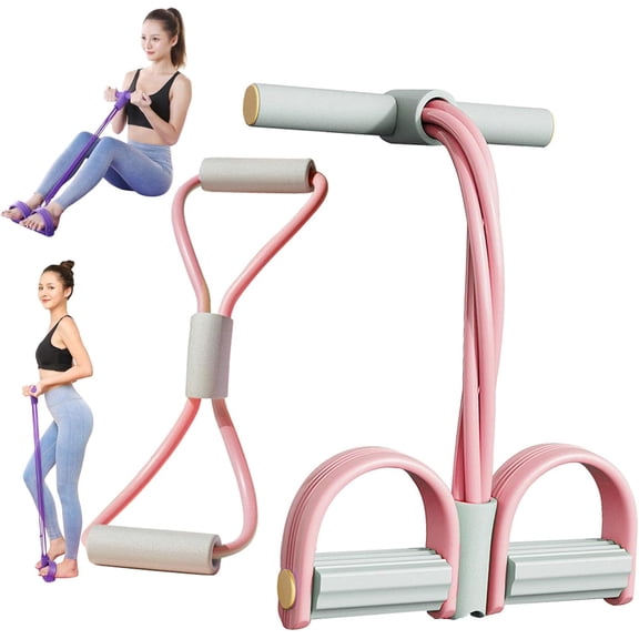 Fashion Puller Exercise,8 Tube Pedal Resistance Device, Detachable and Adjustable Pedal Resistance Device, Full-Body Workout for Home Gym, Tones Arms Abs Waist, Unisex