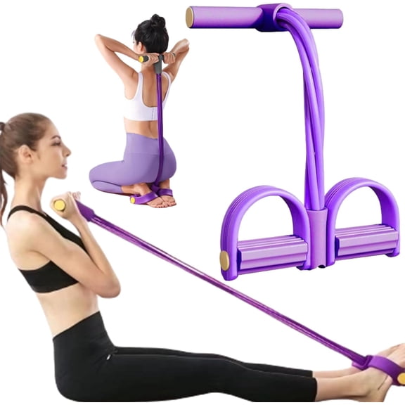 Fashion Puller Exercise, 8 Tube Pedal Resistance Device, Resistance Band for Full Body Workout, Elastic Pull Rope, Arm Chest Back Muscle Toning, Portable Fitness Equipment for Men Women