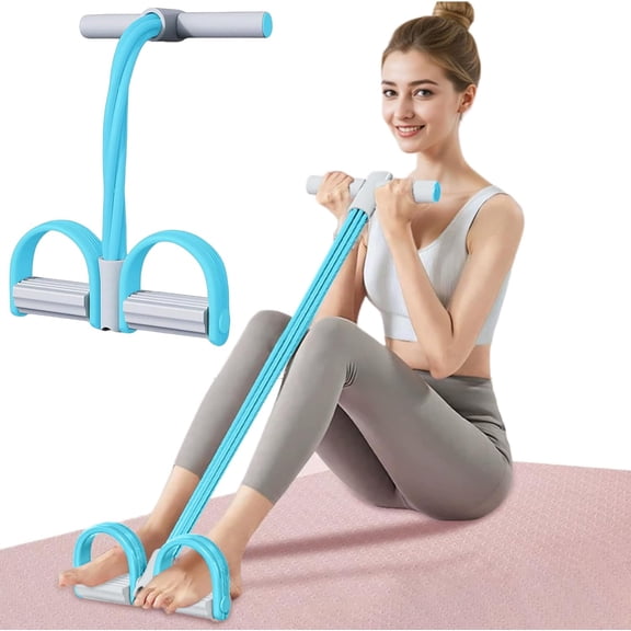 Fashion Puller Exercise,Pedal Resistance Band with Handle,Detachable and Adjustable Rubber Foot Pedal Resistance Bands,Multifunction Fitness Bands for Abdomen,Waist,Arm,Leg