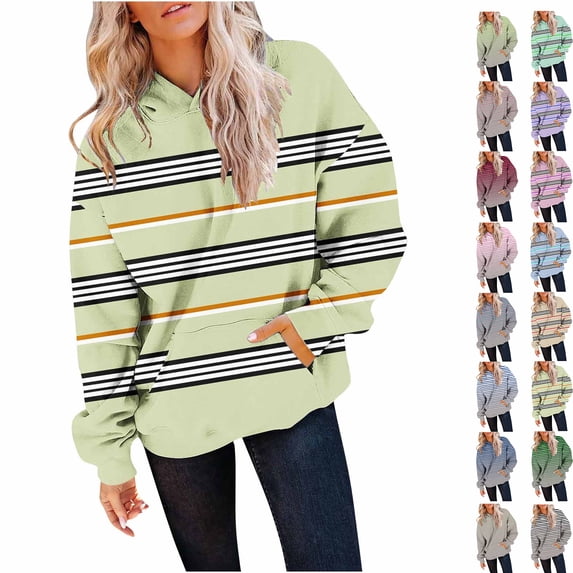Fashion Pullover Hoodies for Women Trendy Plus Size Loose Fitting Solid Color Long Sleeved Hoodie Sports Top