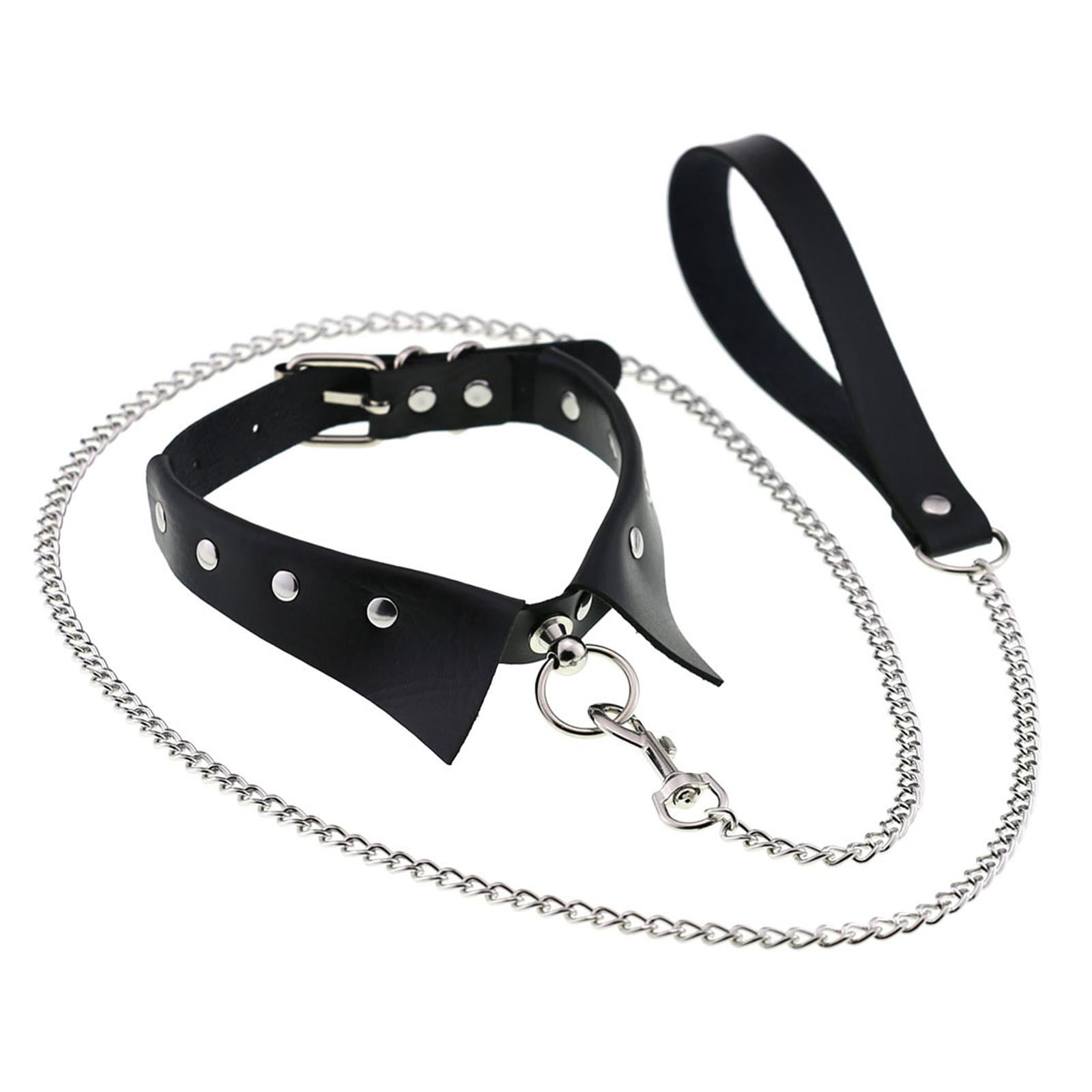 1pcs Choker Necklace Sexy Choker Punk Gothic Collar Leather Round Studded  Women Jewelery Xmas Cosplay Fashion Gift