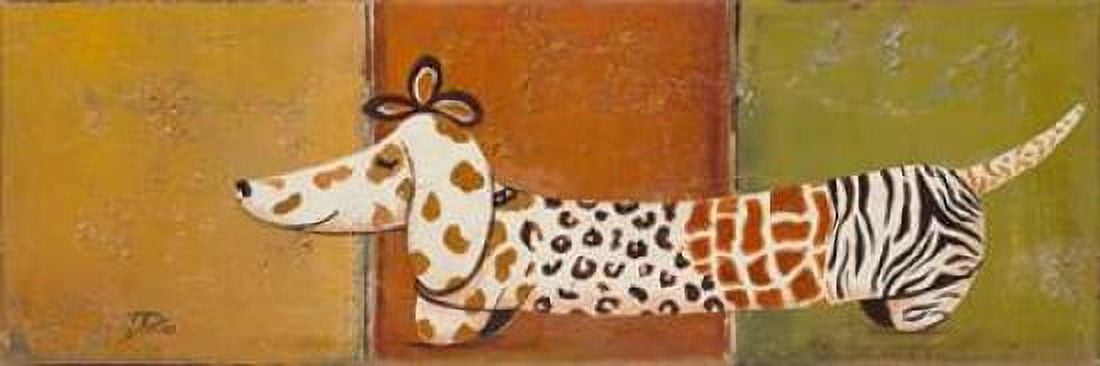 Fashion Puppy I Canvas Art - Patricia Pinto (12 x 36)