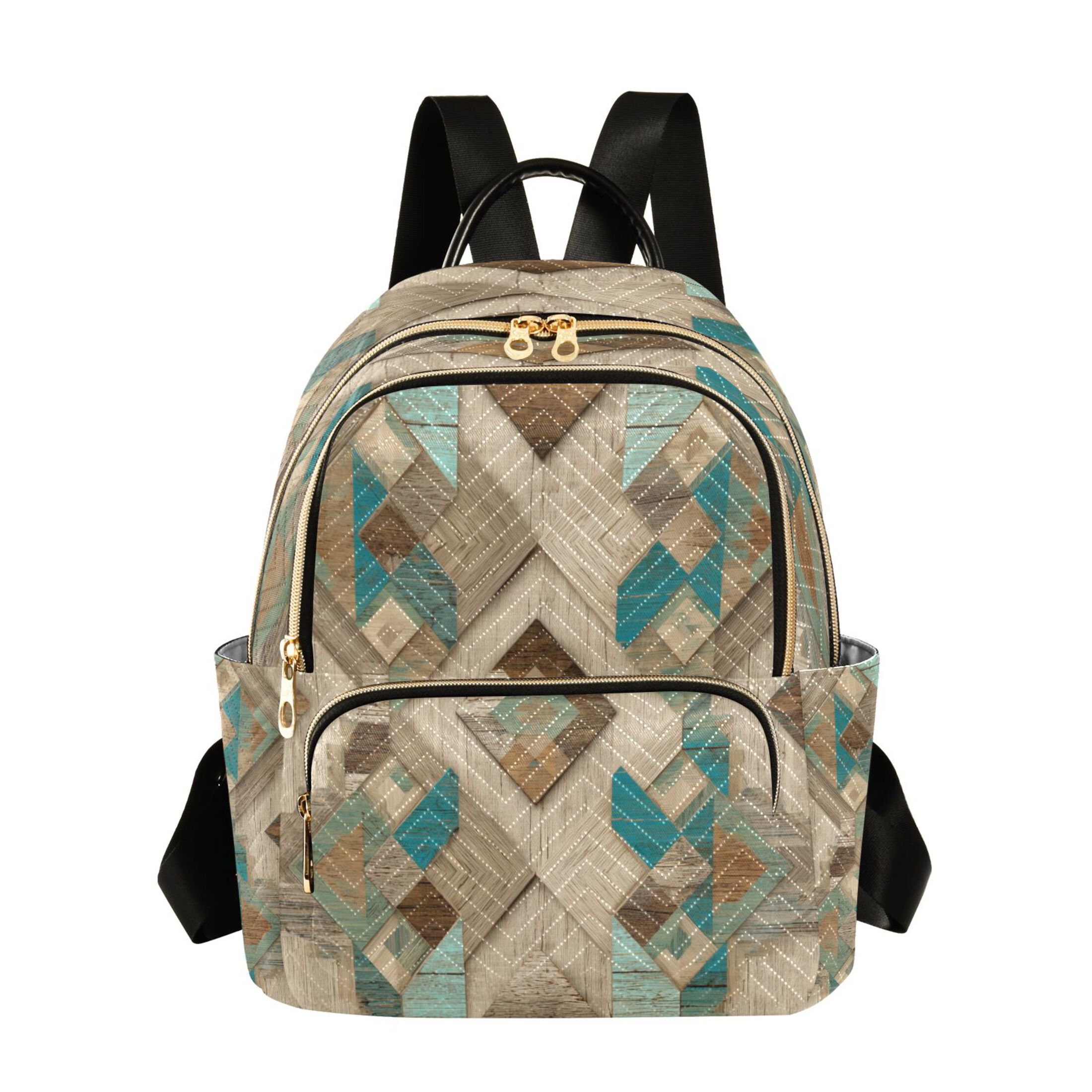 Lightweight Polyester Travel Backpack Purse with Quilted Design, 7.5L Capacity African American Print Backpack ALAZA African American Woman  main image 2