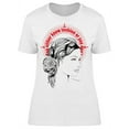 thumbnail image 1 of Fashion Quote Sketch T-Shirt Women -Image by Shutterstock, Female Medium, 1 of 2