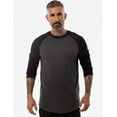 thumbnail image 1 of Fashion Raglan | RG3000 | Ash & Charcoal Heathers | 3XLarge, 1 of 4
