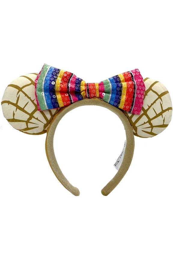 Fashion Rainbow Bow Headband, Mexican Hairbands for Women Girls, Minnie Ears Headbands New