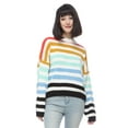 thumbnail image 1 of Fashion Rainbow Striped Long Sleeve Sweater, 1 of 5