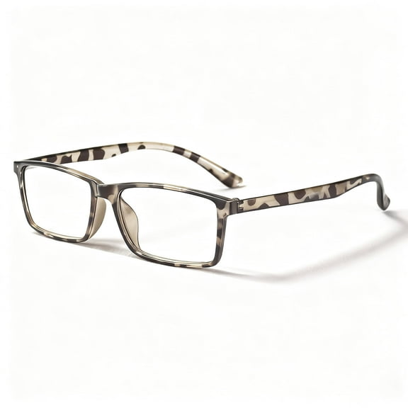 Fashion Reading Glasses 2.0 Power Leopard Print with Case & Cloth, Anti-Blue Light, Lightweight Frames for Women