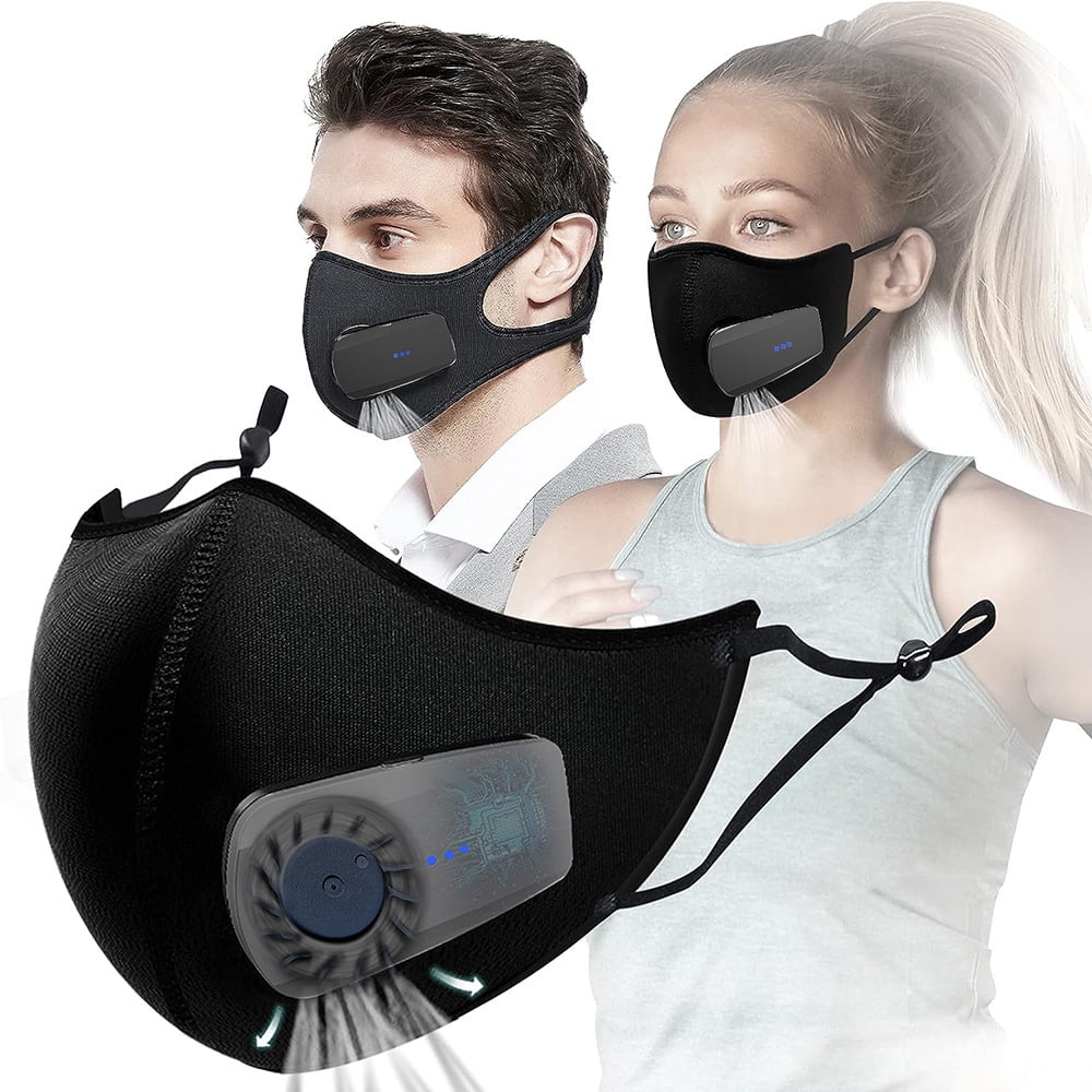 Fashion Rechargeable Electric Fresh Air Respirator Mask with Fan - Anti ...