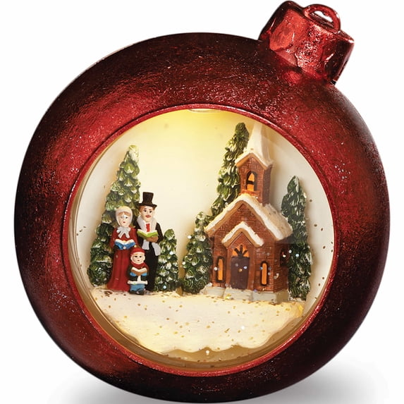 Fashion Red Carolers Dome Ornament (5.88 X 5.5) Made In China -Jewelry By Sweet Pea